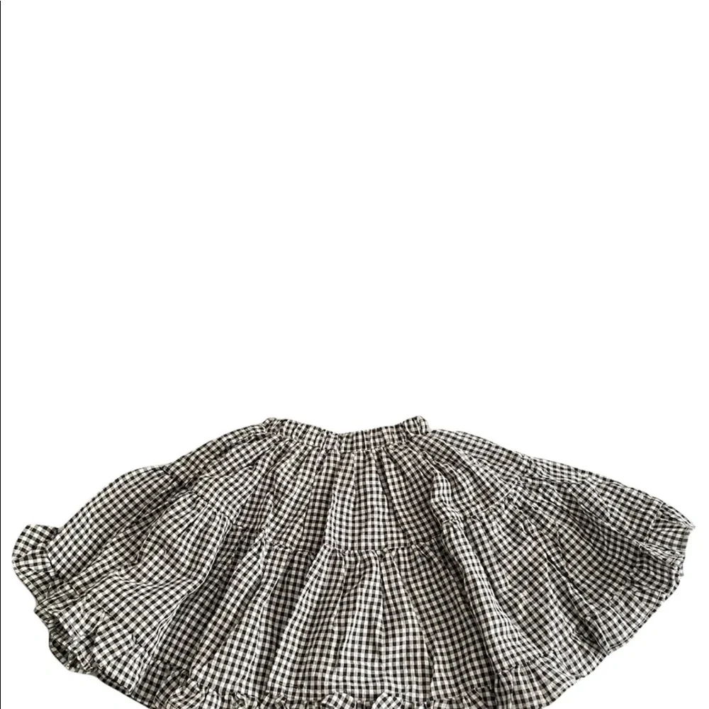 Toddler girl gingham skirt